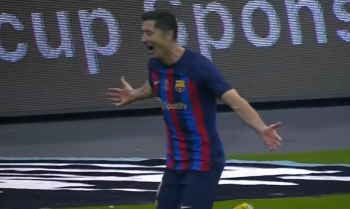 Robert Lewandowski strzelił gola w półfinale Superpucharu Hiszpanii. Barcelona w finale zagra z Realem