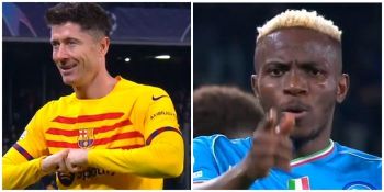 Lewandowski dał prowadzenie Barcelonie z Napoli. Osimhen mu odpowiedział. Arsenal przegrał w Porto po cudownym golu tuż przed końcem (VIDEO) Lewandowski dał prowadzenie Barcelonie z Napoli. Osimhen mu odpowiedział. Arsenal przegrał w Porto po cudownym golu tuż przed końcem (VIDEO)
