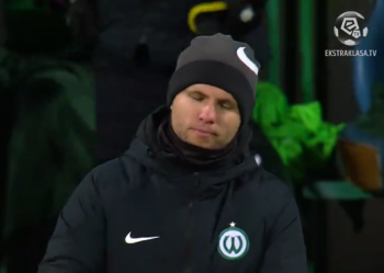 Dawid Szulczek po imponującym zwycięstwie Warty Poznań. Dawid Szulczek po imponującym zwycięstwie Warty Poznań.